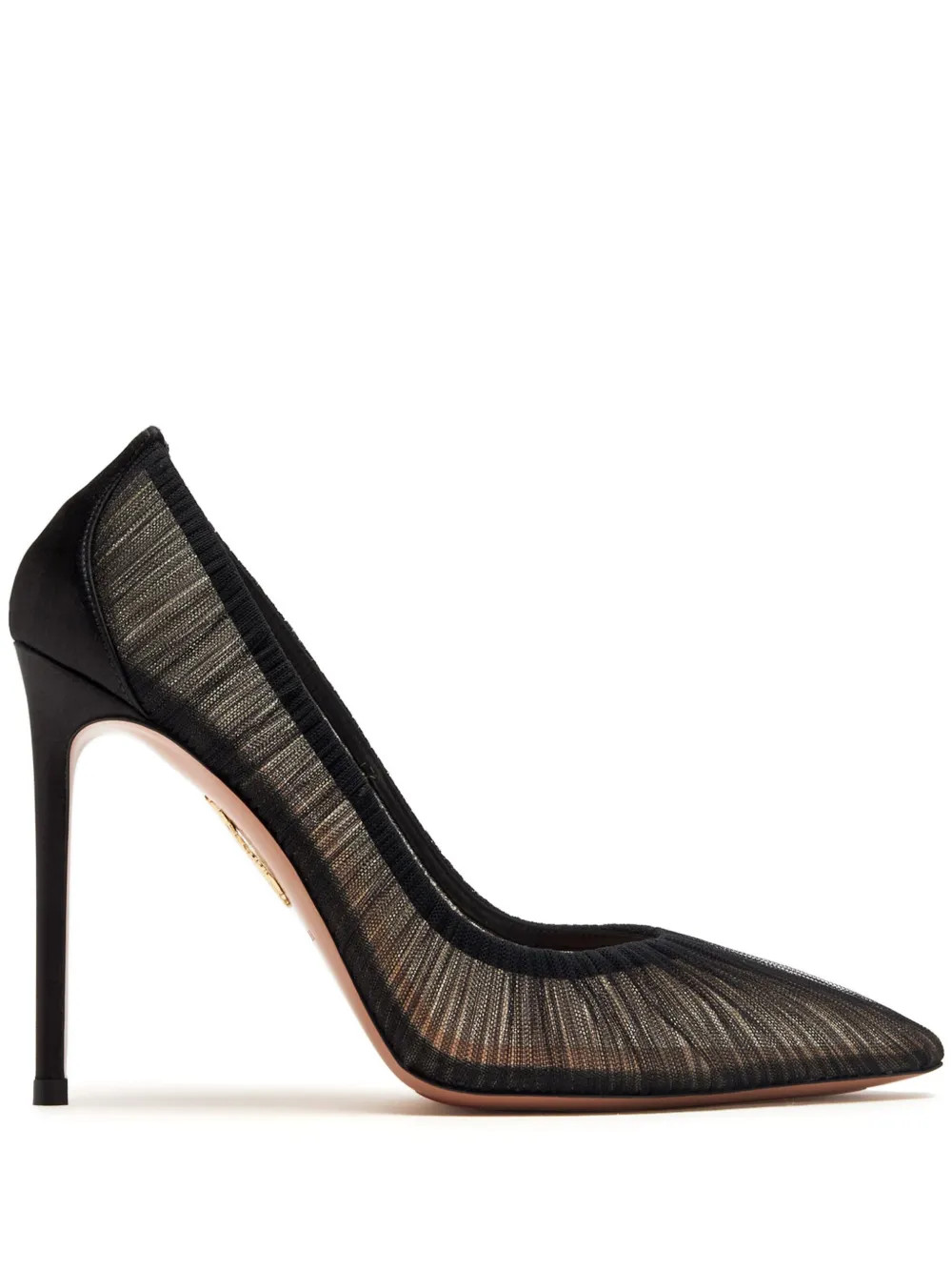 Aquazzura 105mm Mesh Pumps | Black | FARFETCH PH | Farfetch Global