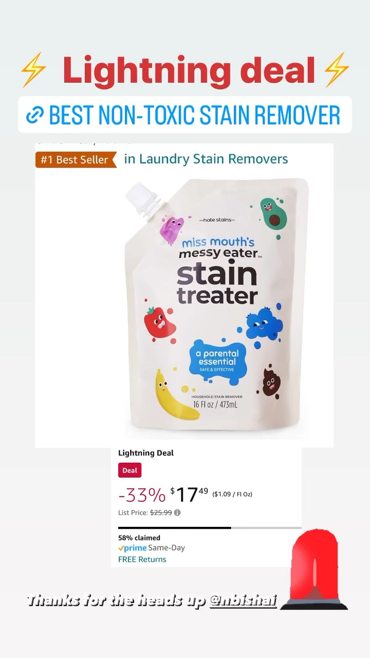 Amazon lightening deal • Amazon find • cleaning • stain remover • non-toxic cleaning • toddler must have • laundry supplies • stain treatment • 

#LTKkids #LTKhome #LTKsalealert
