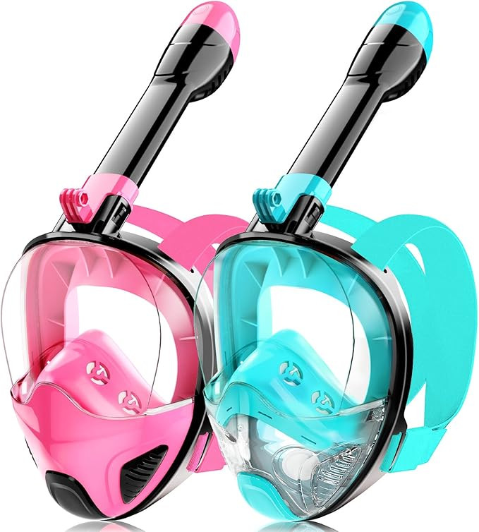 Full Face Snorkel Mask for Adults Teen, Snorkeling Gear with Detachable Camera Mount,Panoramic 18... | Amazon (US)