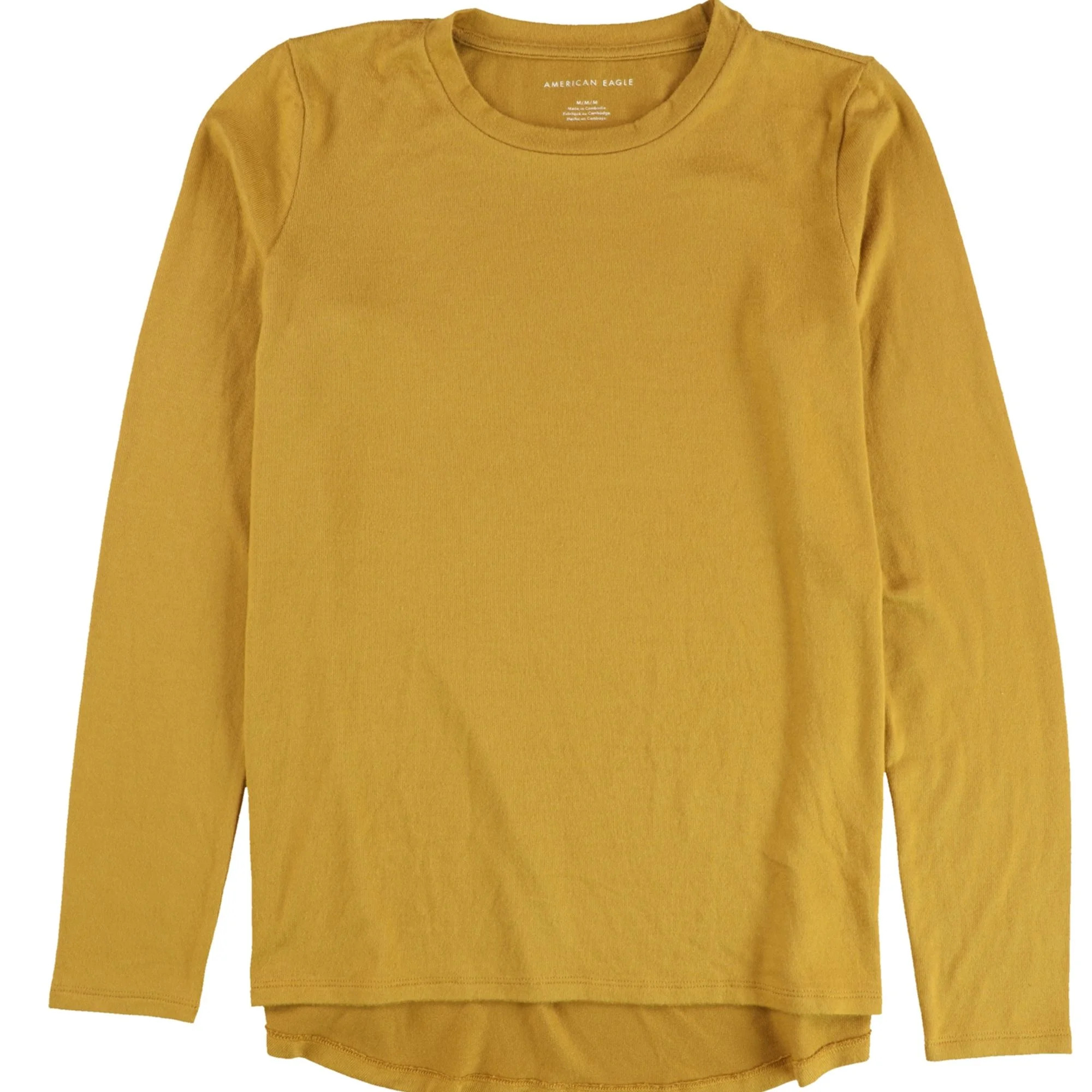 American Eagle Womens Solid High Low Hem Pullover Blouse, Yellow, Medium | Walmart (US)