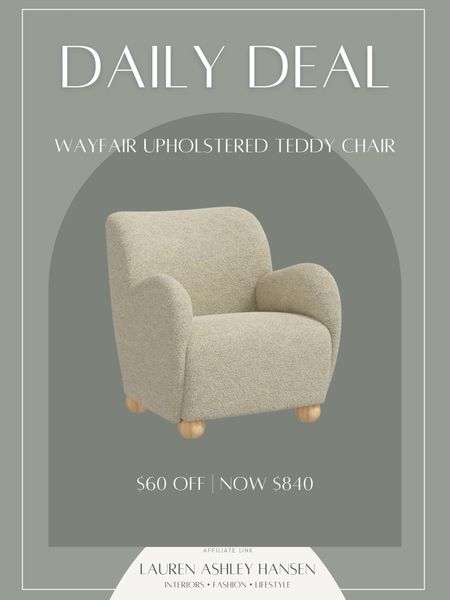 One of my favorite accent chairs we have in our home is on sale! We have the Dolly Toast color and it’s the softest teddy boucle texture, and the bun foot detail is just an additional plus! 

#LTKsalealert #LTKstyletip #LTKhome