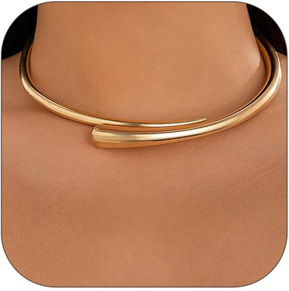 Gold Collar Necklace for Women African Jewelry Metal Jewelry | Amazon (US)