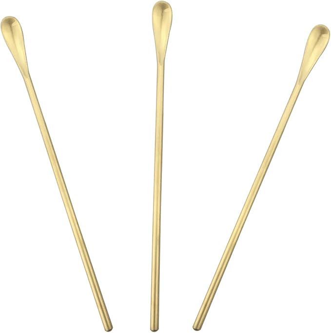 JASHII Gold Matte Long Handle Spoon Cocktail Mixing Stirring Spoons Iced Tea Coffee Spoons with 8... | Amazon (CA)