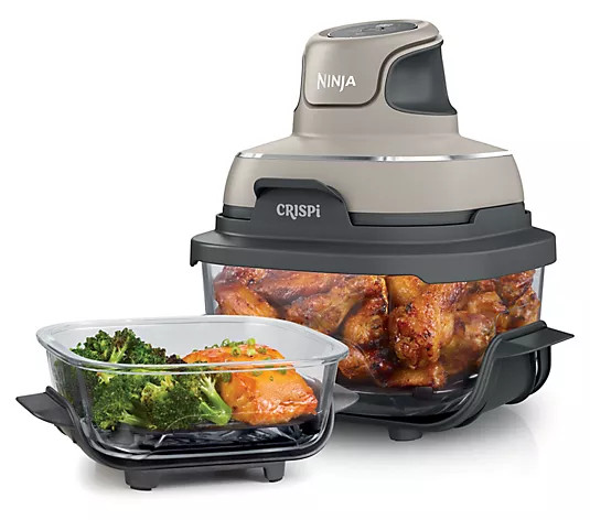 Make Your Selection: Ninja Crispi 4- in-1 Portable G lass Air Fryer Cooking System | QVC