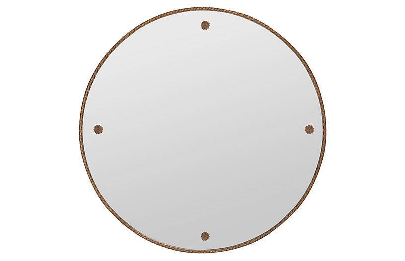 Rory Wall Mirror, Antique Gold | One Kings Lane