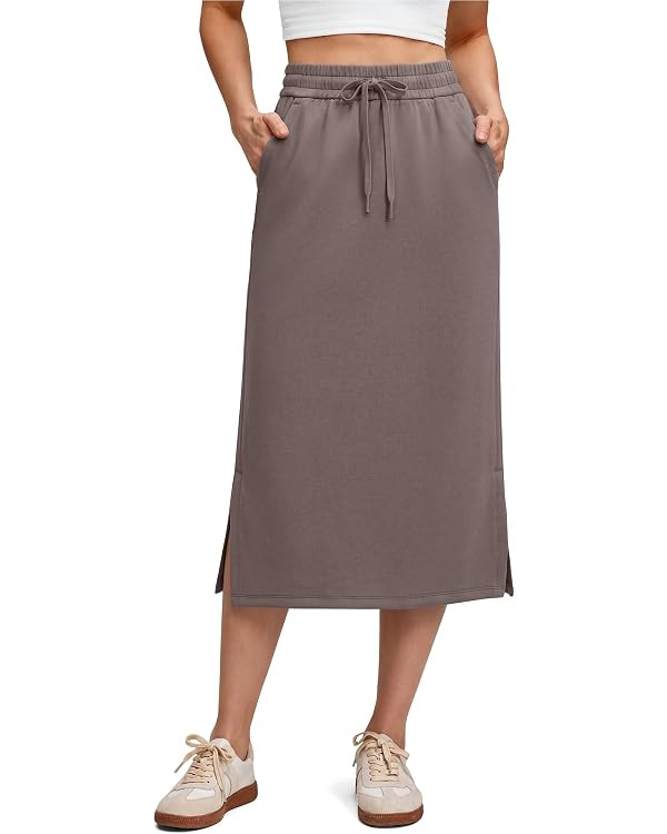 G4Free Smoofit Maxi Skirt Women Modal Soft Drawstring Skirts with 2 Pockets | Amazon (US)