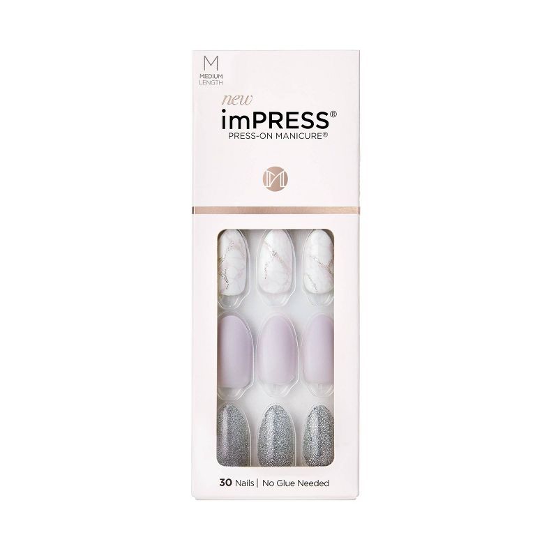 Kiss imPRESS Press-On Manicure Medium Length Fake Nails - Climb Up - 30ct | Target