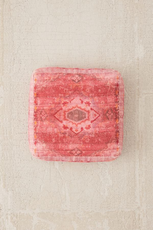 Zelda Printed Chenille Floor Pillow | Urban Outfitters (US and RoW)