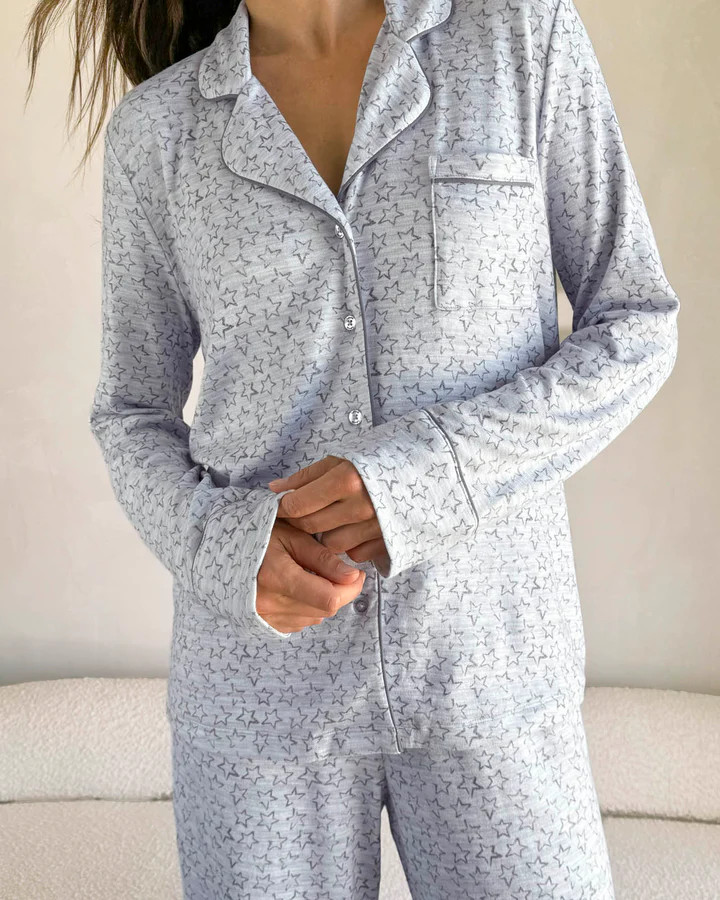 Outline Stars Flora Pillow Soft PJ Set | Splendid | Splendid
