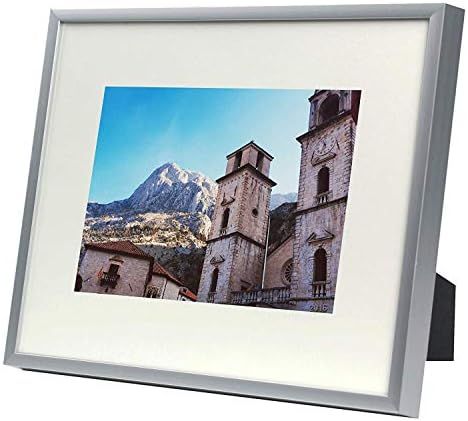 Golden State Art, Metal Wall/Table top Photo Frame Collection, Aluminum Silver Photo Frame with R... | Amazon (US)