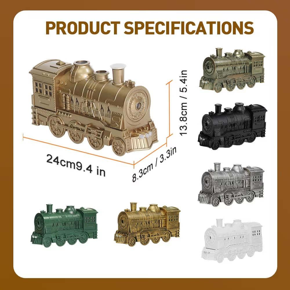 2026 New Christmas Train Humidifier, Update Dual Mist Outlets Cool Mist Diffuser with 300ml Capac... | Amazon (US)