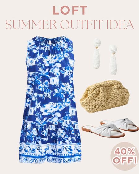 Loft summer outfit idea 2024 - 40% off friends and family sale! 

#LTKSeasonal #LTKshoecrush #LTKfindsunder50
