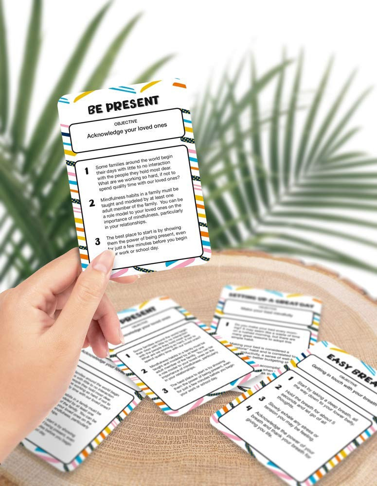 52 Stress Less & Self Care Cards - Mindfulness & Meditation Exercises - Anxiety Relief & Relaxati... | Amazon (US)