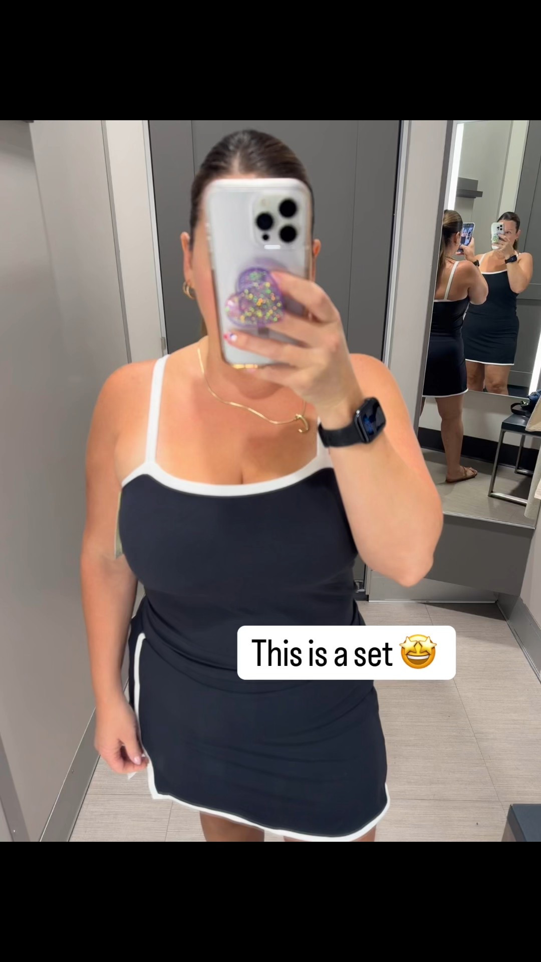 My recent favorites from Target 🎯 The first looks like a dress but is actually an activewear set and it’s so cute 🥰 The second is a cute little cover up, good for any pool or beach day! Third up is this beautiful dress with crochet detail on top and it has pockets 🤗 The striped black and white crochet set is my absolutely fave and I am completely obsessed with the little crochet vest at the end 🖤

#LTKPetite #LTKSeasonal #LTKSummerEdit