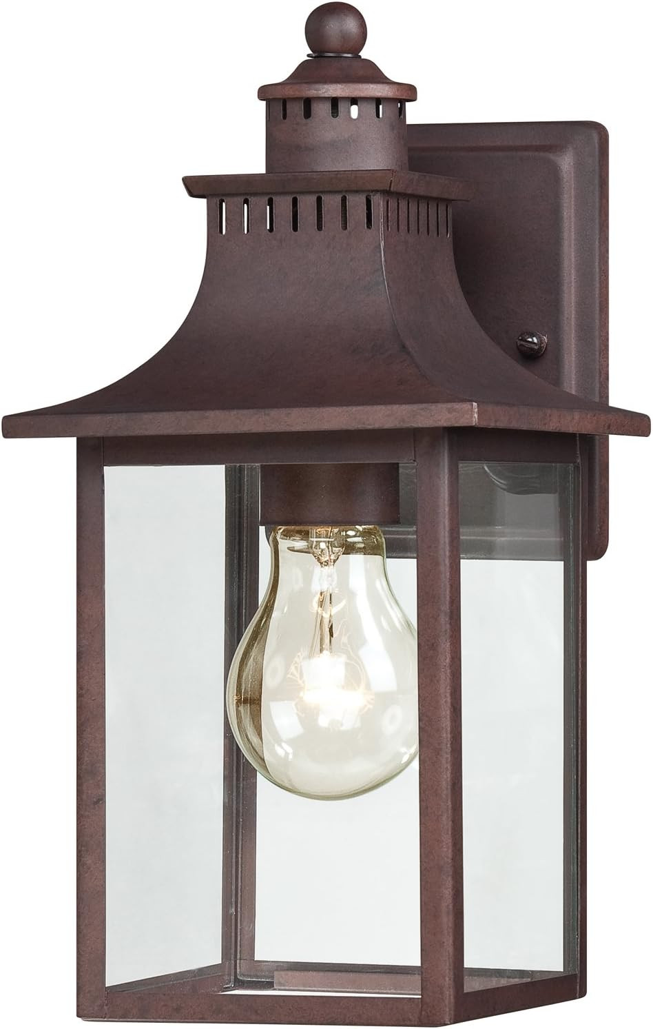 Quoizel Chancellor 11.25" Outdoor Wall Lantern, Copper Bronze | Amazon (US)
