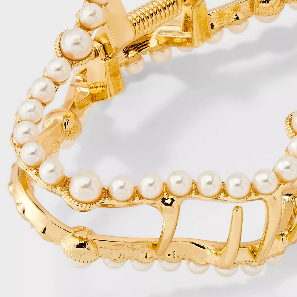Pearl Abstract Claw Clip - A New Day™ Gold | Target