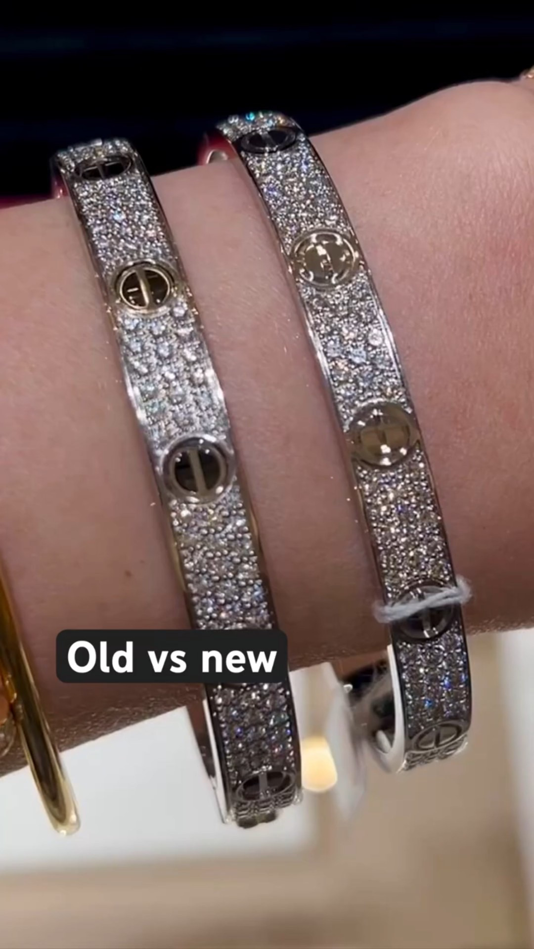 Carter love bracelet pave diamonds old vs new 

#LTKOver40 #LTKValentine #LTKWedding