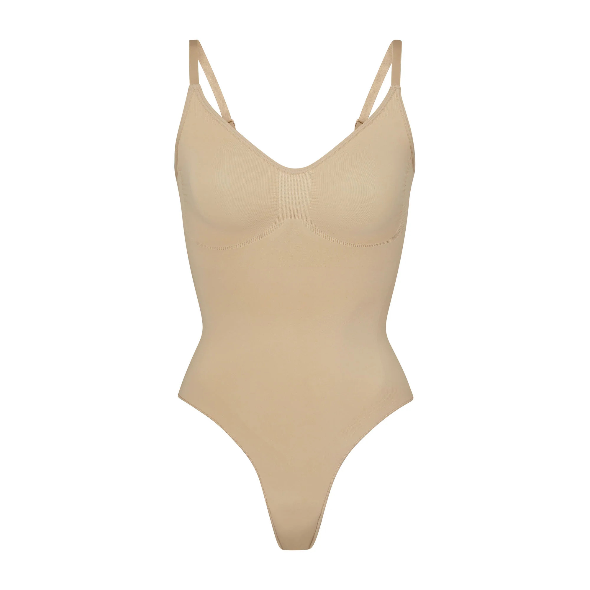 SEAMLESS SCULPT THONG BODYSUIT | CLAY | SKIMS (US)