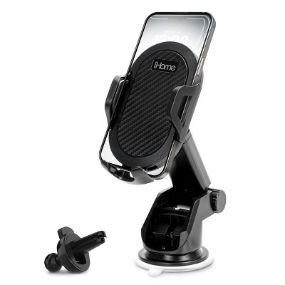 iHome 3-in-1 Universal Car Mount Bundle, Fully Adjustable Arm with Suction Cup Base and Vent Clip | Target