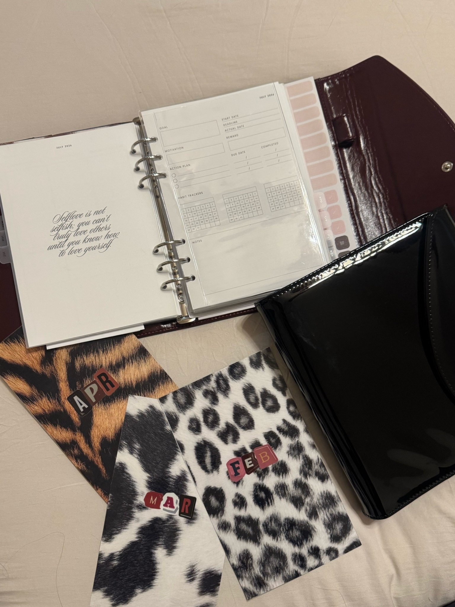 All my planner supplies