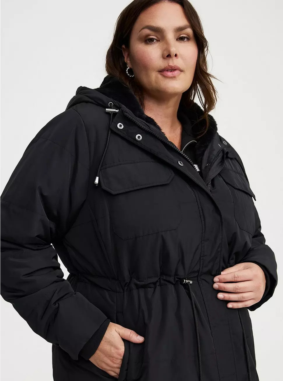 Fur-Lined Puffer Jacket | Torrid (US & Canada)