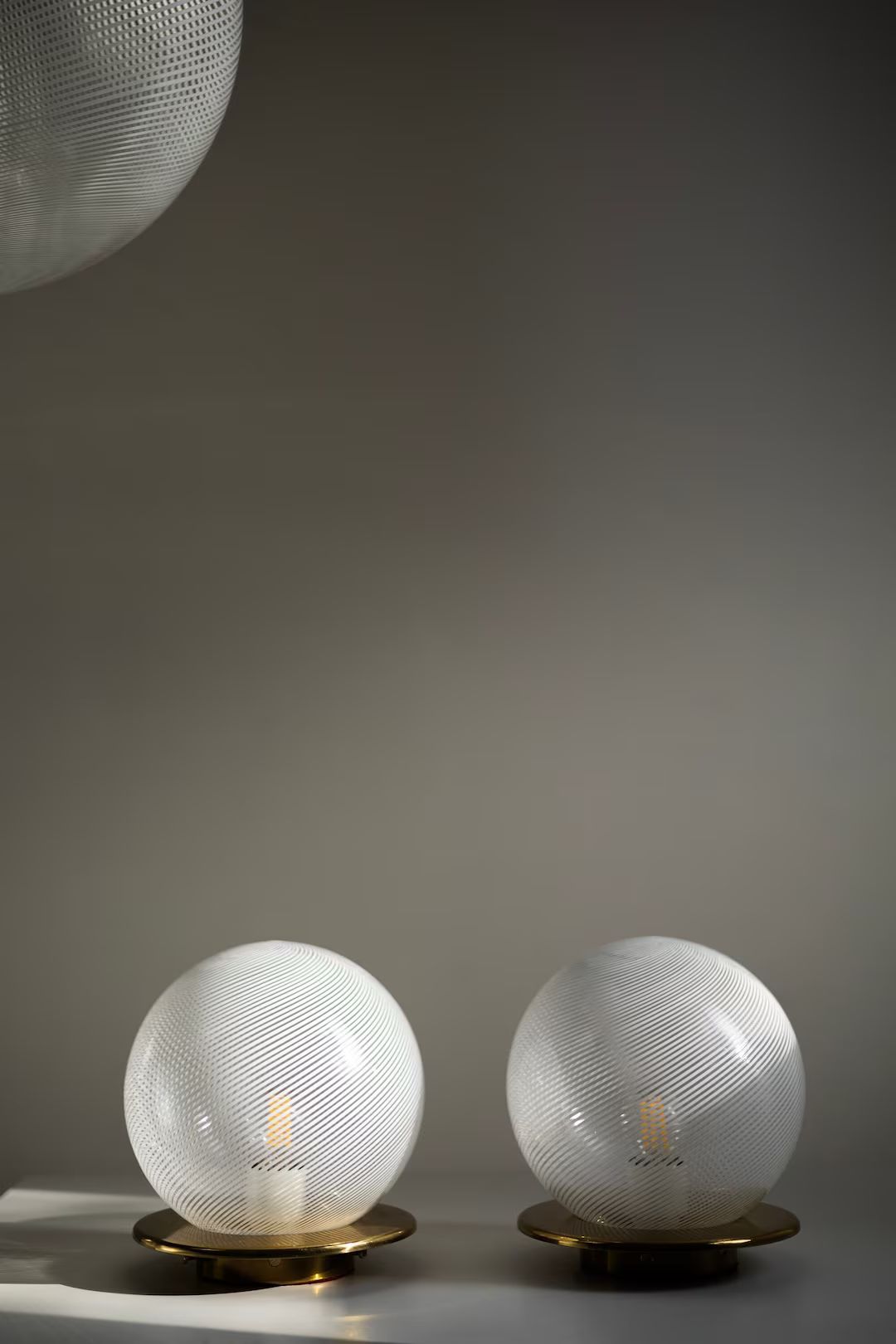 Vintage Swirl Murano Glass Table Lamps by F.Fabbian Italy 1970s / Set of 2 Mid-century Italian Mo... | Etsy (US)