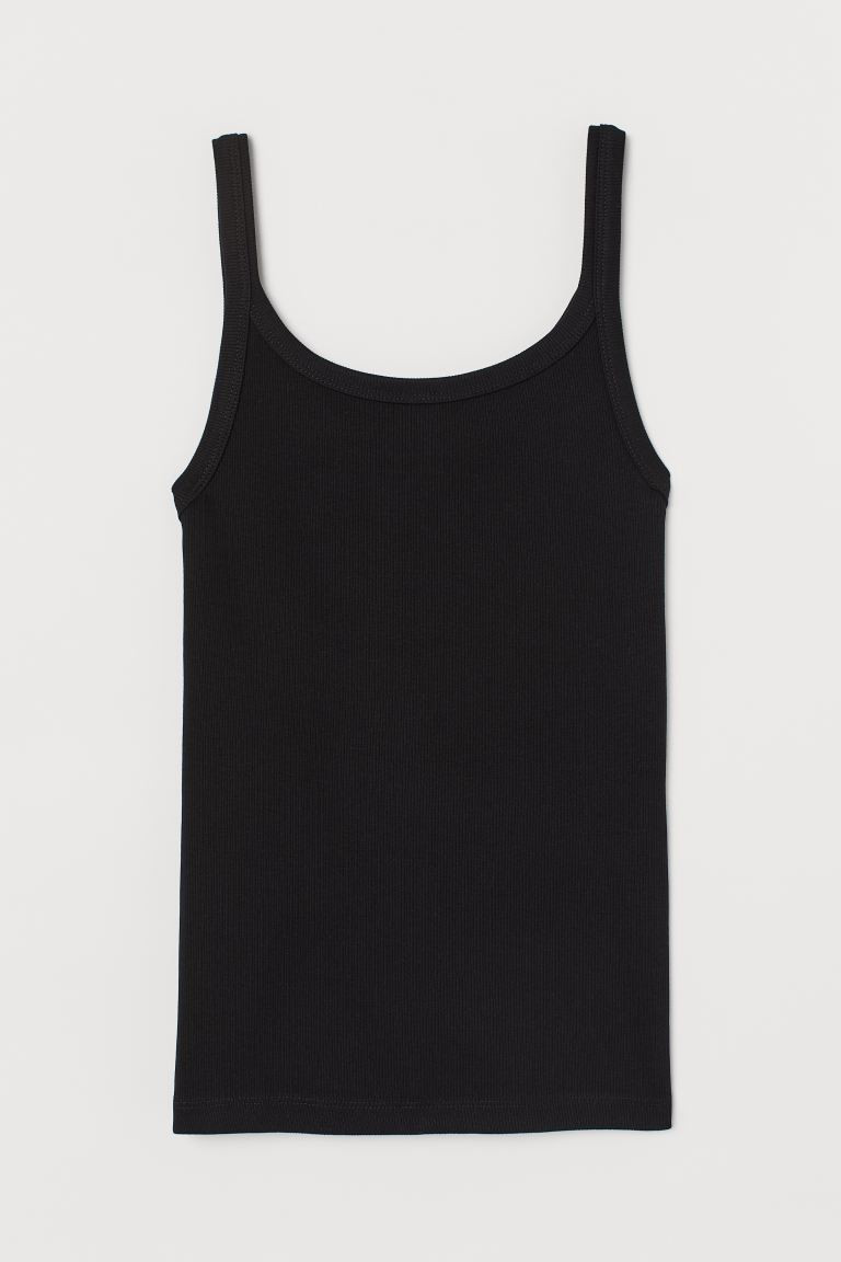Ribbed Jersey Tank Top | H&M (US + CA)