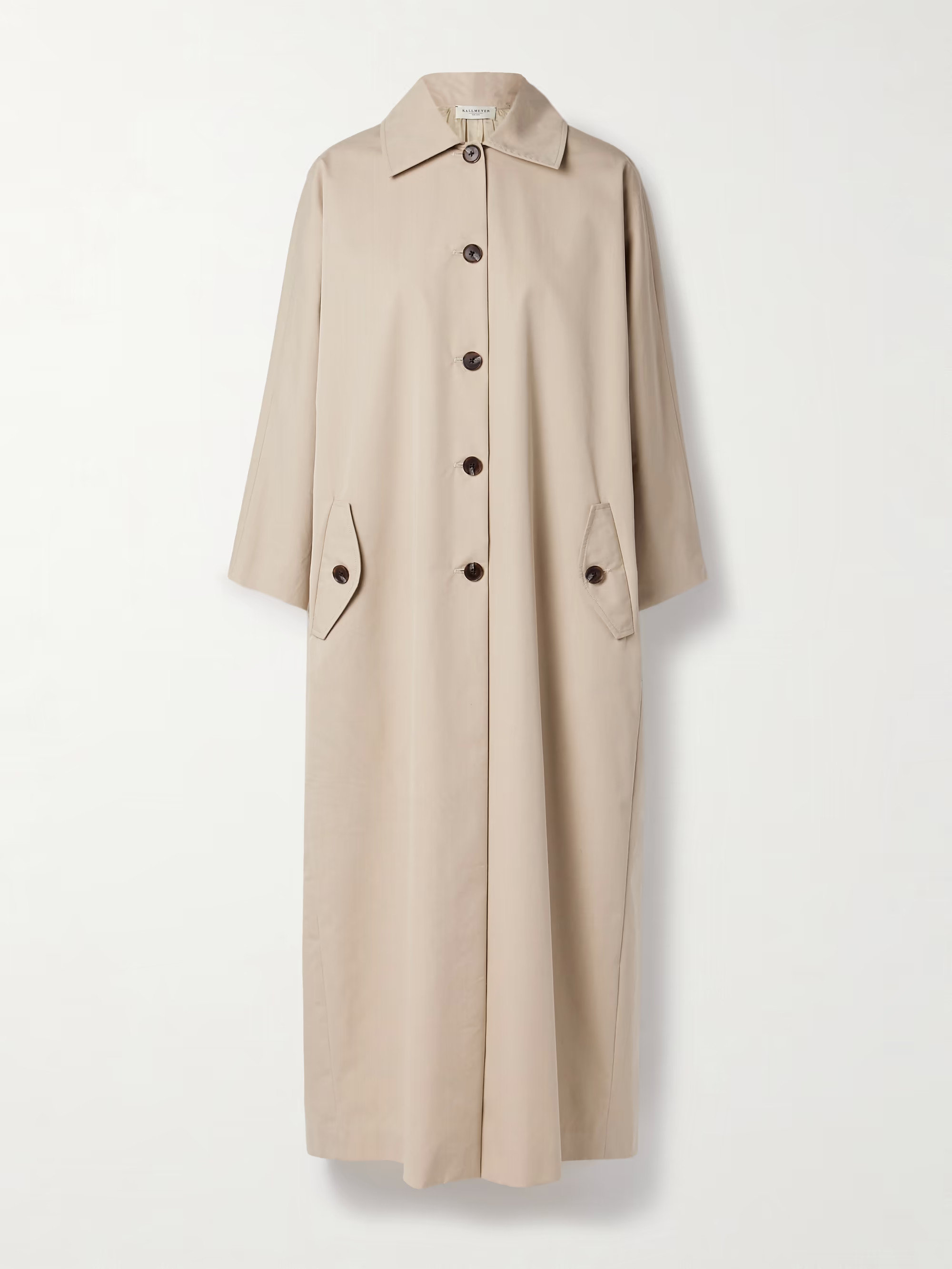 Tavi pleated cotton-blend twill trench coat | NET-A-PORTER (UK & EU)
