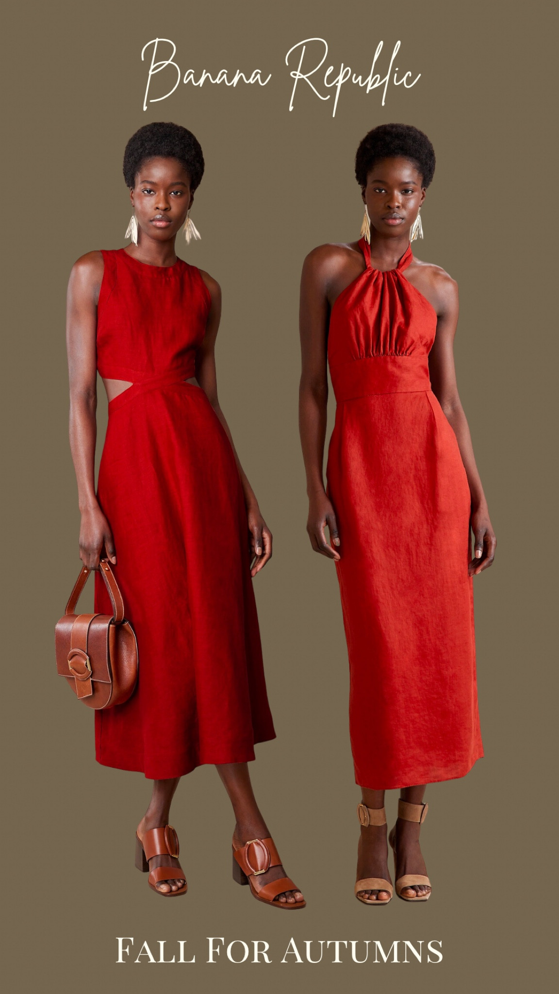 banana republic lina dress Banana Republic Lina Linen Midi Dress