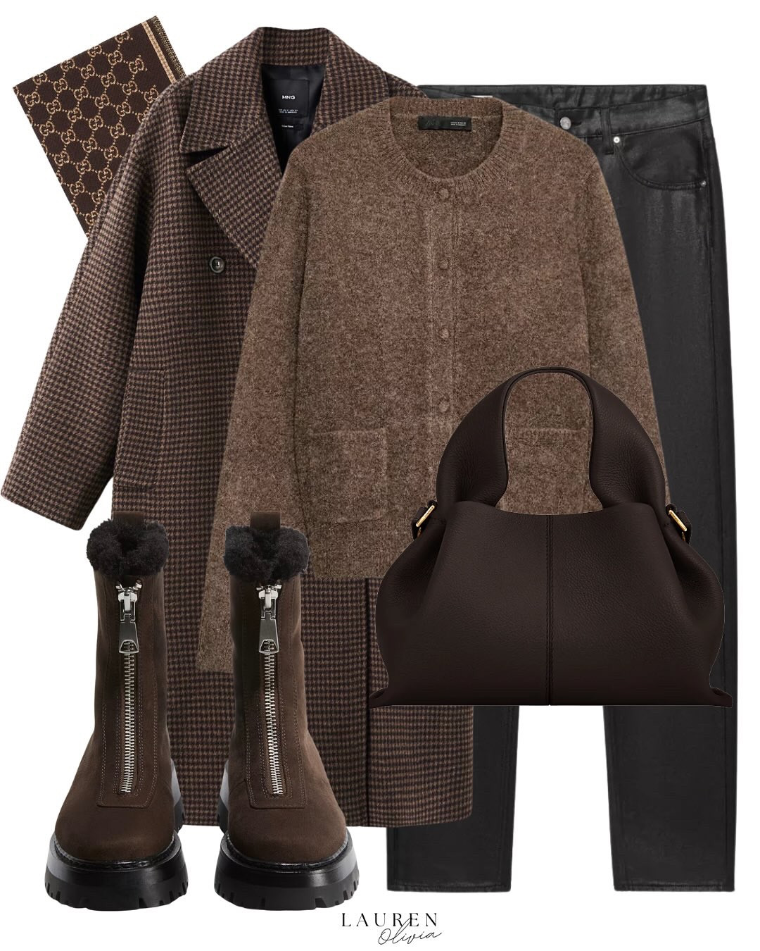 COAT SEASON 🤎 comment LINKS to shop 

#zara #zarawomen #virtualstylist #coatseason #winterfashion #wintertrends #leathertrousers #polene #ysl #brownoutfits