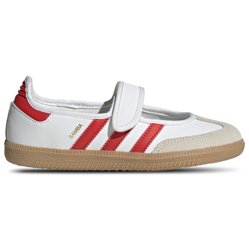 adidas Originals Girls adidas Originals Samba Jane - Girls' Grade School Running Shoes Red/White Size 04.5 | Foot Locker (US)