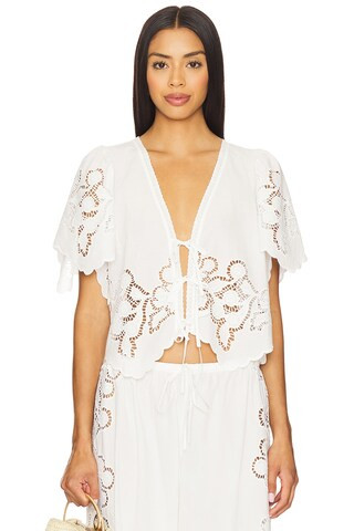 Tularosa Emina Top in White from Revolve.com | Revolve Clothing (Global)