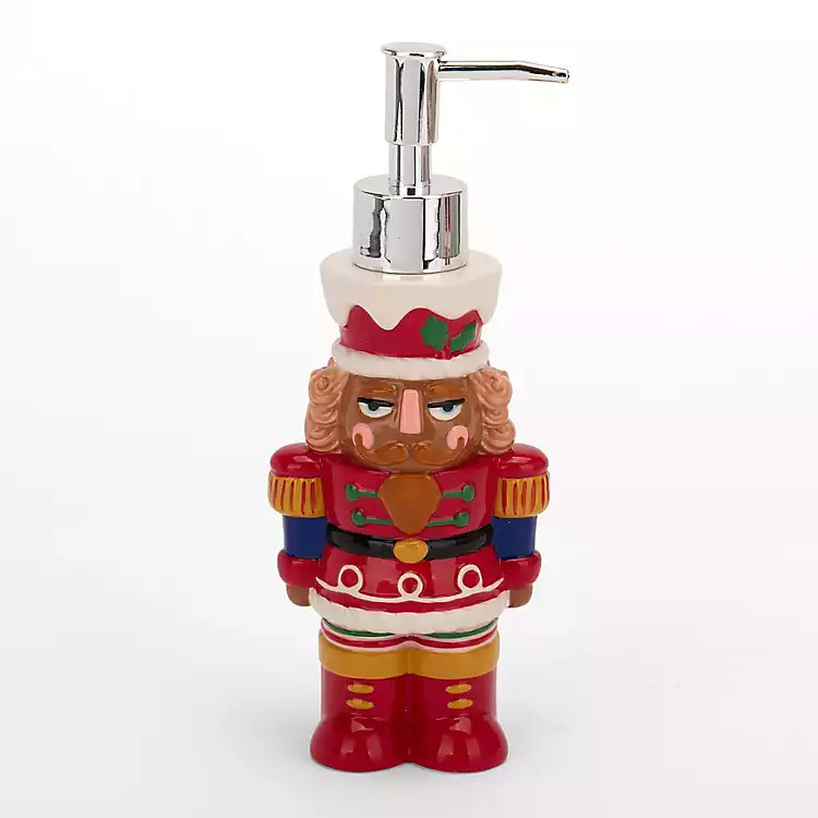 Jolly Nutcracker Soap Pump | Kirklands