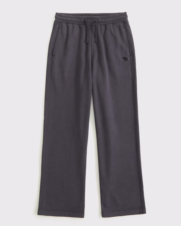 essential icon baggy open-hem sweatpants | Abercrombie & Fitch (US)