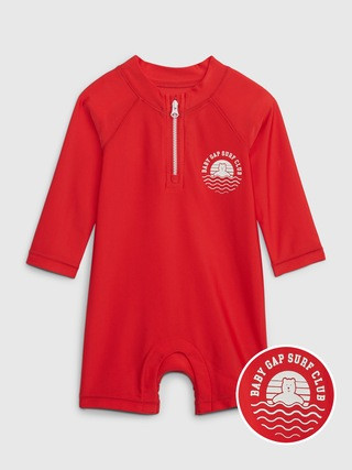 Baby Recycled Swim Rash Guard One-Piece | Gap (US)