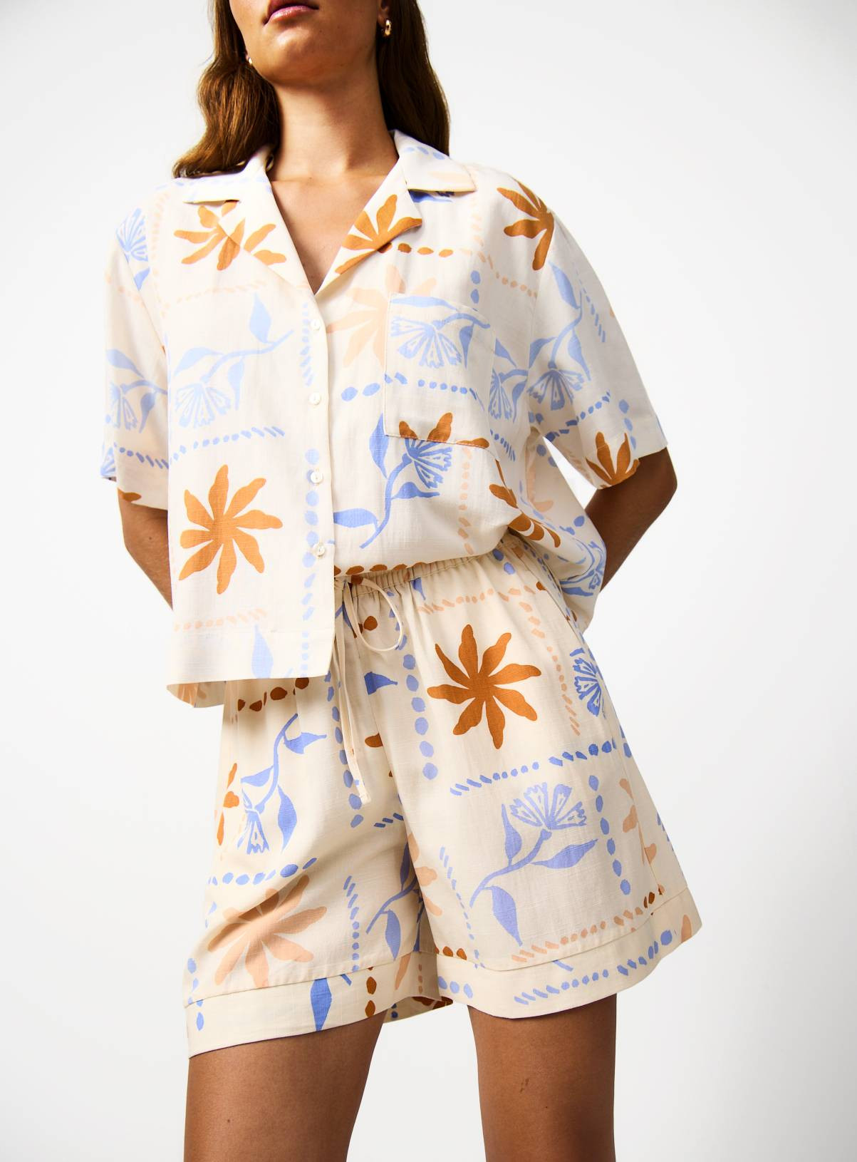Holiday Patchwork Print Co-ord Shorts 14 | Tu Clothing