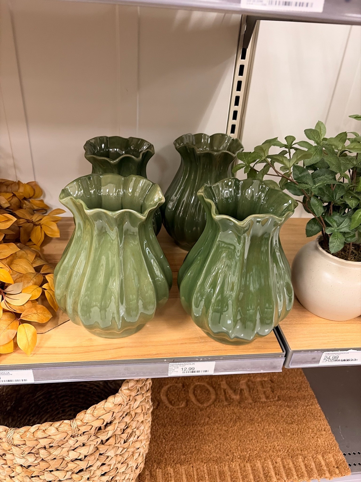 I bought this vase in both sizes last year in the cream color and love this new green color for fall!!😍





Fall decor, gift ideas, housewarming gift, new Target finds
@Target