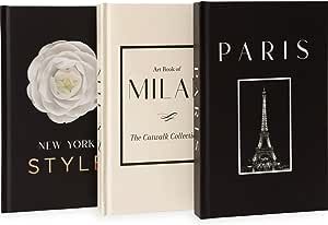 Decorative Books for Home Decor, Decor Books for Coffee Table – Fashion Designer Book Decor Set... | Amazon (US)