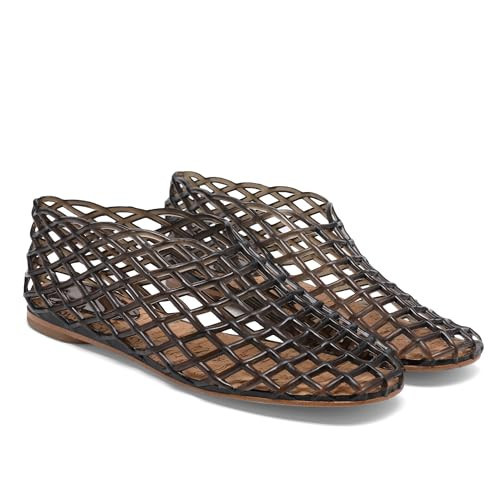 FIENZA Jelly Mesh Ballet Flats for Women, Clear Jellies Hollow Flat Sandals Comfortable Summer Beach Ballerina Shoes Slip-On Lightweight PVC Slides | Amazon (UK)