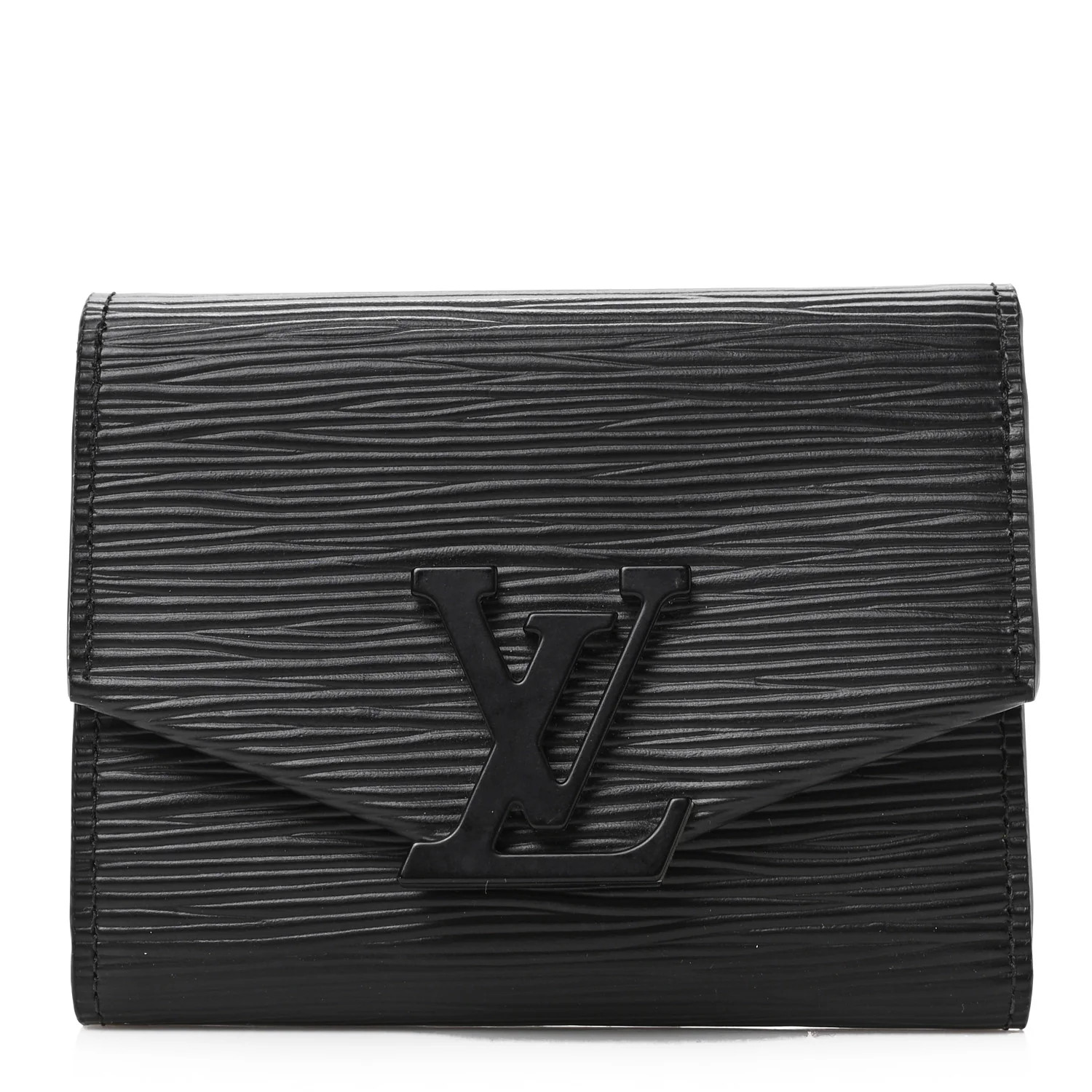 Epi Grenelle Compact Wallet Black | FASHIONPHILE (US)