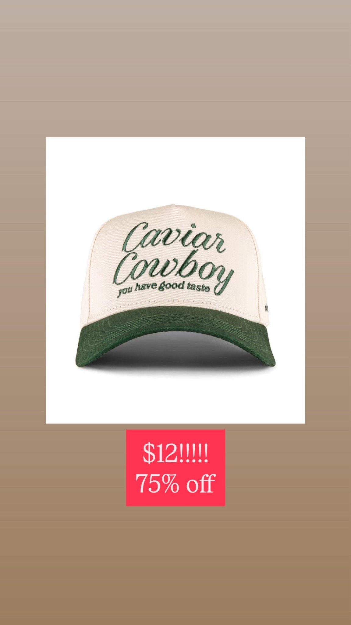 Omg I’ve wanted this designer hat forever & I just saw its 75% off & free shipping!!! Will sellout! Such a cute / fun hat for spring & summer 

#LTKdayinmylife #LTKmomlife #LTKfitnessgoals