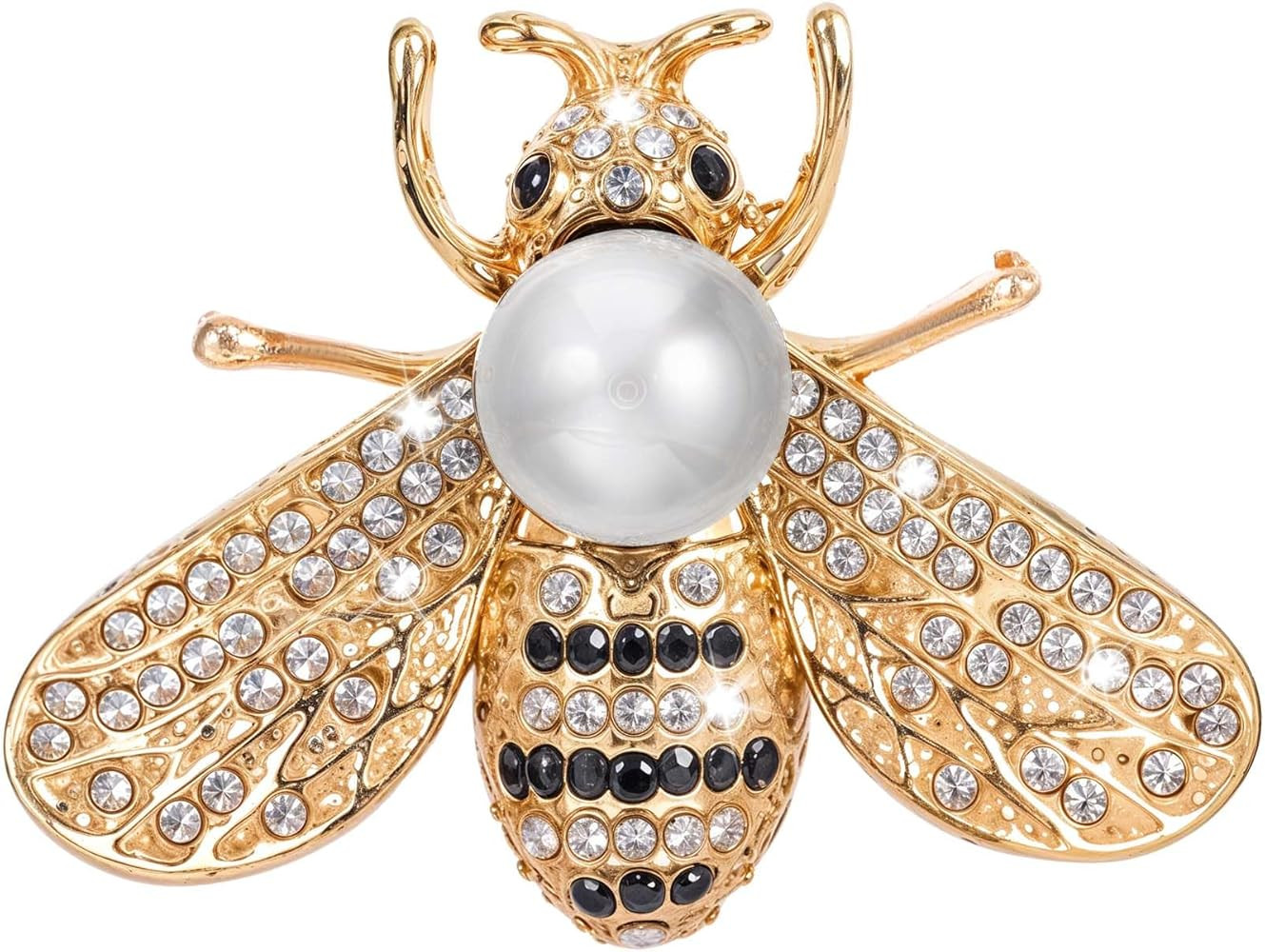 Honey Bee Brooch Lapel Brooch Pins for Women Insect Themed Bee Brooches with Faux Pearl Vintage D... | Amazon (US)