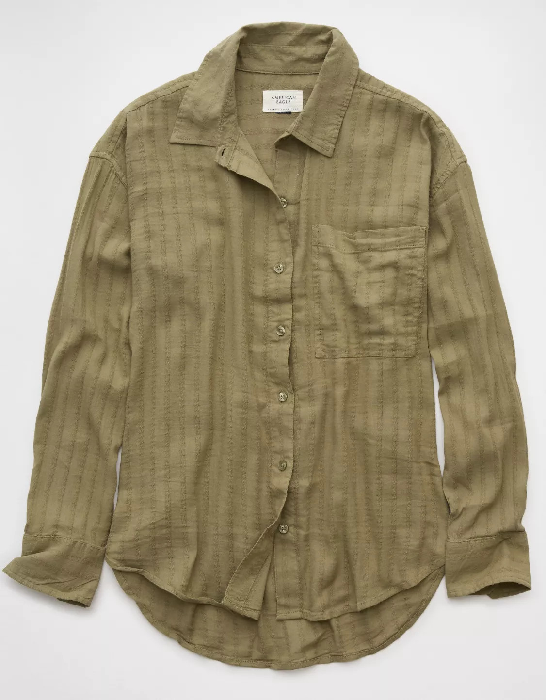 AE Perfect Button-Up Shirt | American Eagle Outfitters (US & CA)