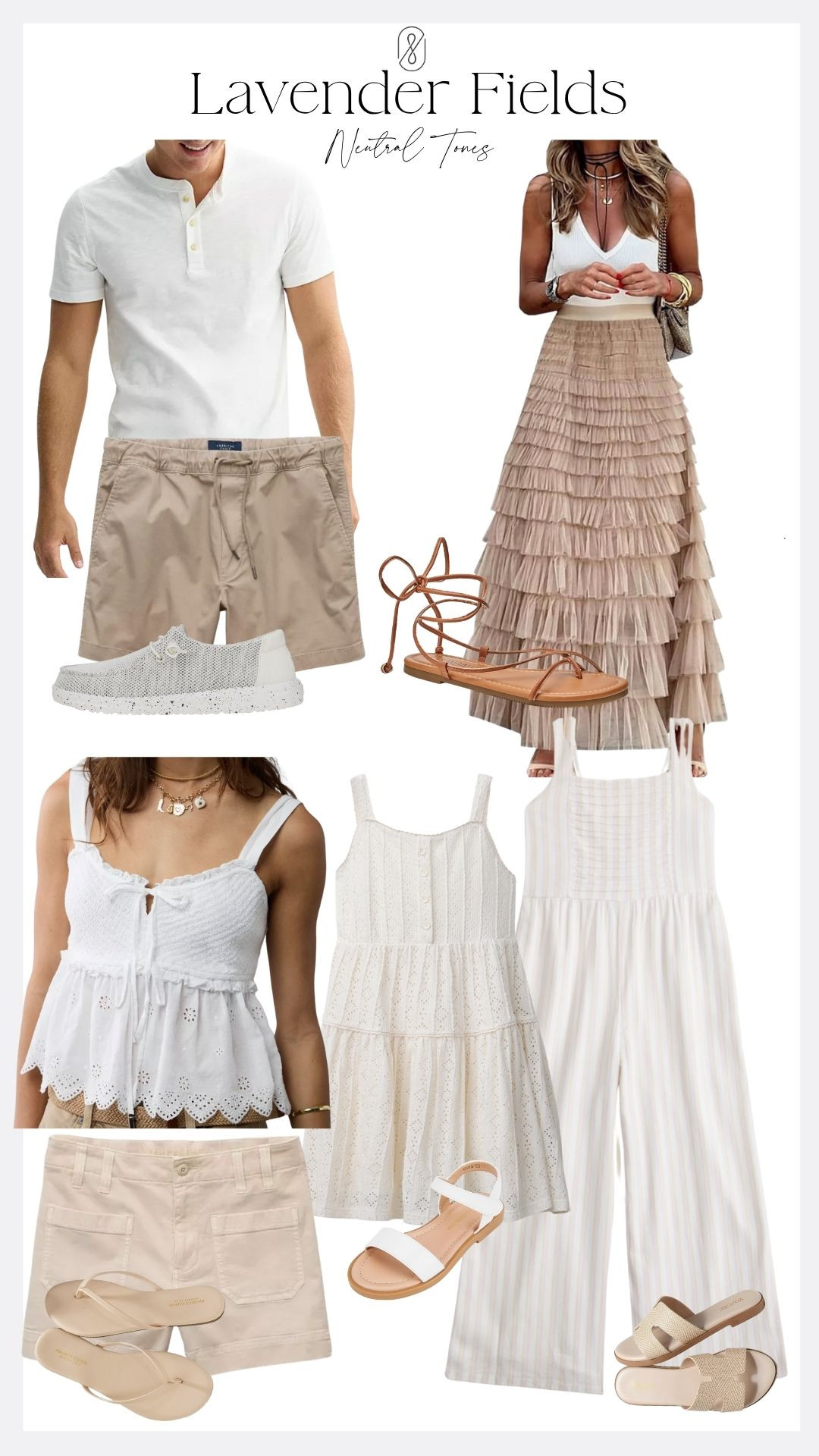 Lavender Fields Neutral Tones!
Let the lavender and landscape be all the color you need. 

*Embroidered dress is Zara and unlinkable via my LTK

#familyof5outfits #familysession 

 #LTKKids #LTKFamily #LTKMens