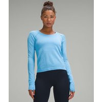 lululemon – Women's Swiftly Tech Long-Sleeve Shirt 2.0 Waist Length – Color Blue/Light Blue – Size 0 | lululemon UK
