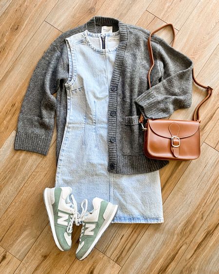 Fall outfit ideas. Denim dress. Abercrombie outfit. 

#LTKSeasonal #LTKSale #LTKsalealert