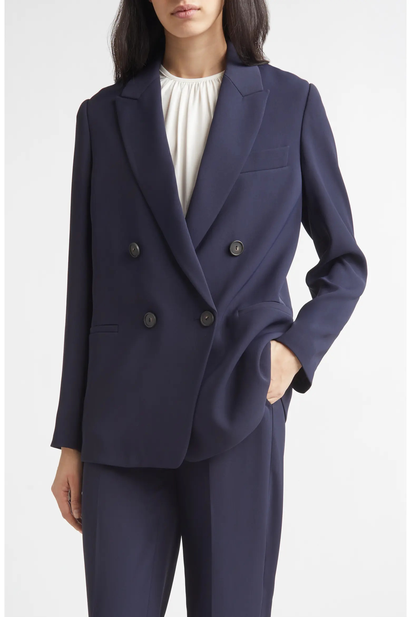 Double Breasted Crepe Blazer (Women) | Nordstrom | Nordstrom