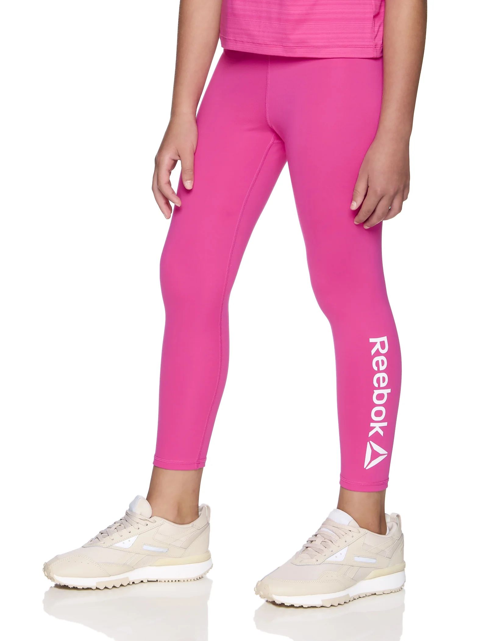 Reebok Girl's Active Prestige 7/8 Legging With 18" Inseam, Sizes 4-18 - Walmart.com | Walmart (US)