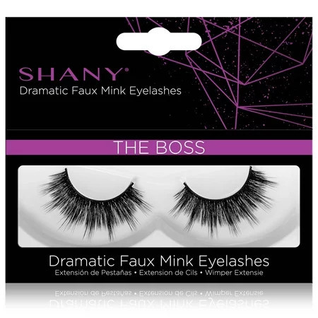 SHANY Classic Faux Mink Eyelashes - Durable Single Pair 3D Reusable Fluffy and Soft Strip Lash with Medium Volume - THE BOSS | Walmart (US)