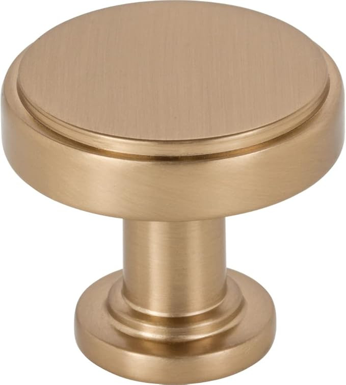 Jeffrey Alexander 1-1/4" Overall Length Satin Bronze Richard Cabinet Knob | Amazon (US)